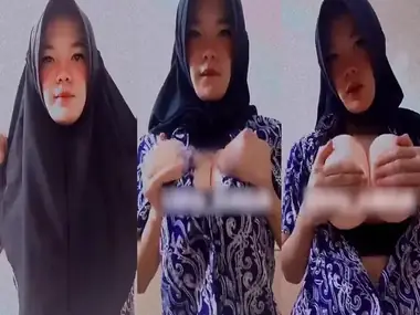 Bokep Jilbab Ukhti Nabilah Remas Toket Gede Kost